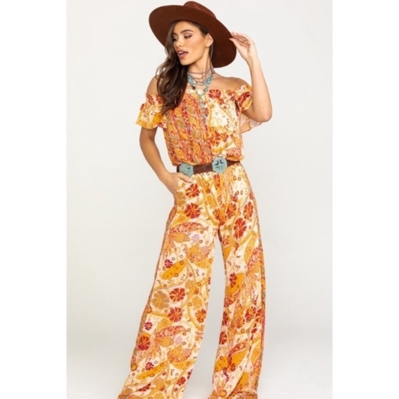 Free People Pants - Free People NWOT Carmen Off Shoulder Jumpsuit